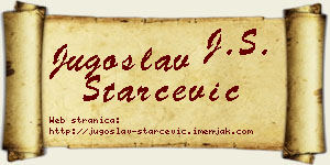 Jugoslav Starčević vizit kartica